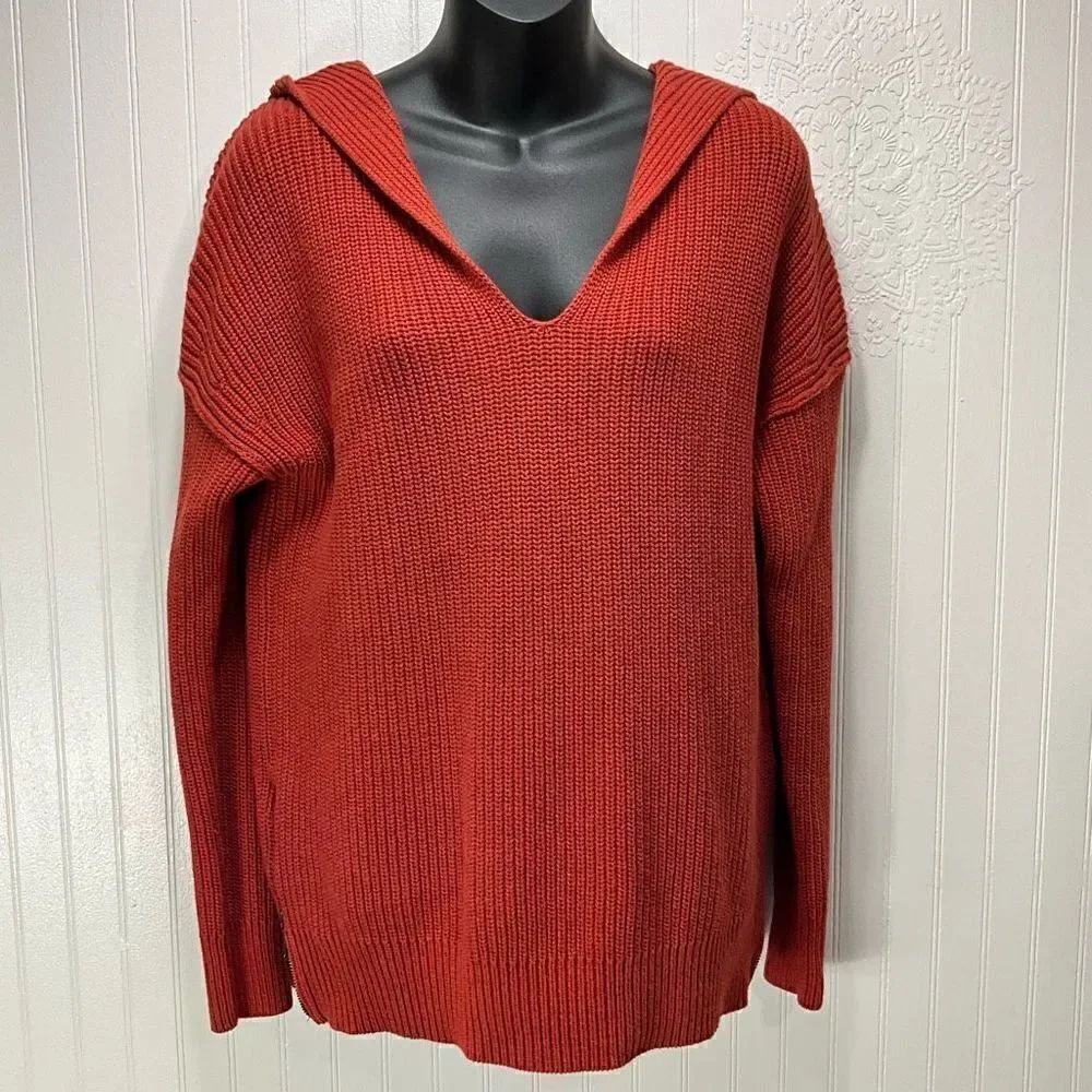 RACHEL ZOE 100% Cotton Hooded Sweater